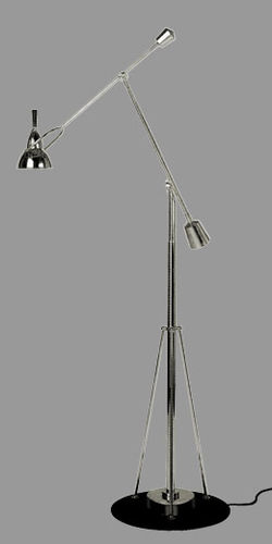 Luminária de piso - EB 27 STL - Tecnolumen - em alumínio / em latão / em madeira
