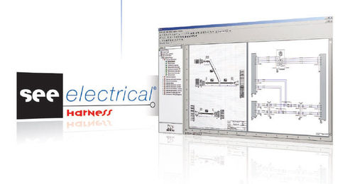 Software CAD - SEE ELECTRICAL EXPERT - Harness Package - IGE+XAO - de projetos / para instalação elétrica / 3D