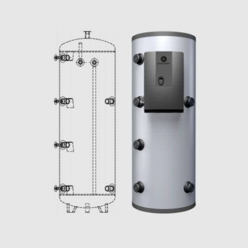 Aquecedor de acumulação a pellets - FRESH - Sonnenkraft Gmbh - de piso / vertical / residencial