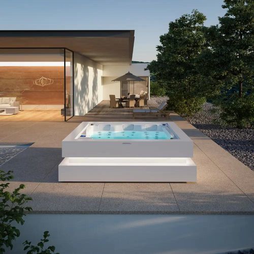 Spa acima do piso - SERENITY - Aquavia Spa - quadrado / de 3 lugares / de 4 lugares