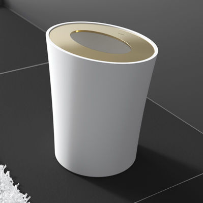 Lixeira para banheiro - 769350_ _ _  - Pomd'or - em latão / em aço inoxidável / sem tampa