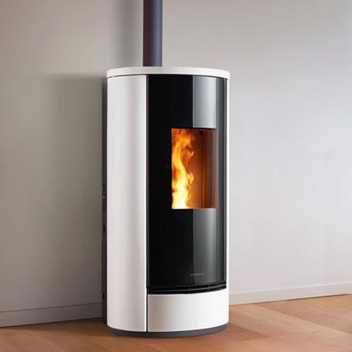 Salamandra a pellets - P230 T - Piazzetta - 0–5 kW / 10 kW–20 kW / multicombustível