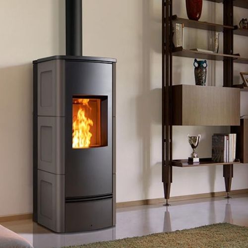 Salamandra a pellets - P 930 C - Piazzetta - 0–5 kW / 11 kW / com pés