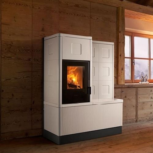 Salamandra a lenha - E228 K - Piazzetta - a pellets / 0–5 kW / 5 kW–10 kW
