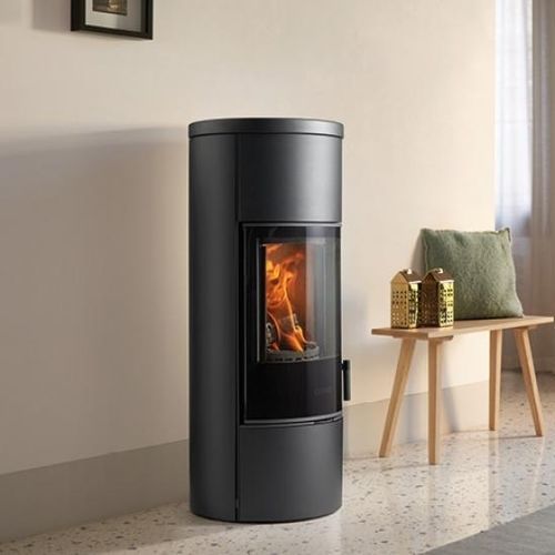 Salamandra a lenha - E124 - Piazzetta - 5 kW–10 kW / de instalação livre / de canto