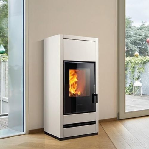 Salamandra a lenha - E128 - Piazzetta - 5 kW–10 kW / 10 kW–20 kW / de instalação livre