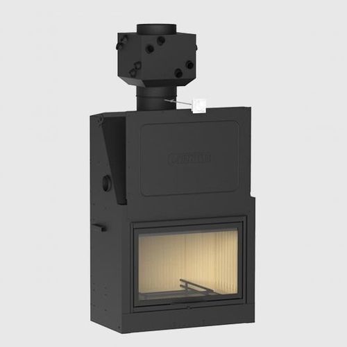 Lareira embutida fechada a lenha - MA 261 SL PLUS - Piazzetta - com 1 face / em aço / em ferro fundido
