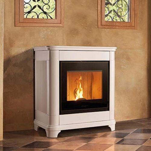 Salamandra a pellets - P945 C - Piazzetta - 0–5 kW / 5 kW–10 kW / multicombustível
