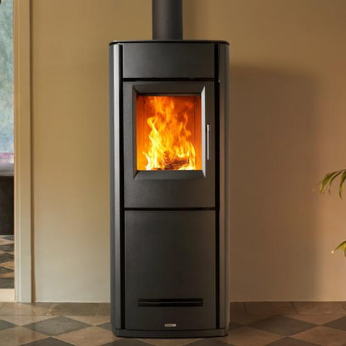 Salamandra a lenha - E228 STEEL - Piazzetta - a pellets / 0–5 kW / 5 kW–10 kW