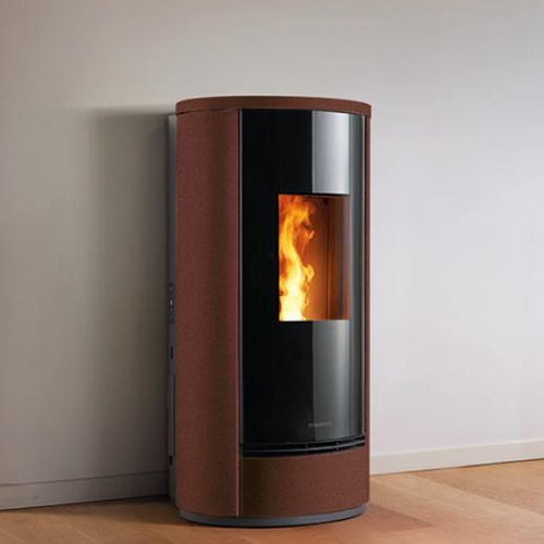 Salamandra a pellets - P220 T - Piazzetta - 8 kW / 6 kW / 7 kW