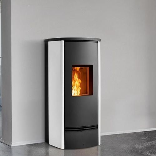 Salamandra a pellets - P920 M - Piazzetta - 0–5 kW / 5 kW–10 kW / multicombustível