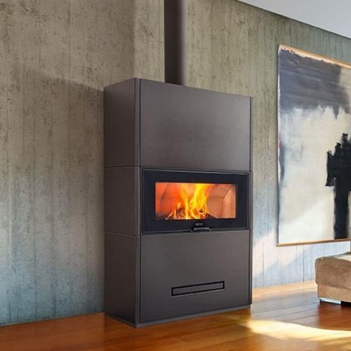 Salamandra a lenha - DAVOS - Piazzetta - 11 kW / 12 kW / 14 kW