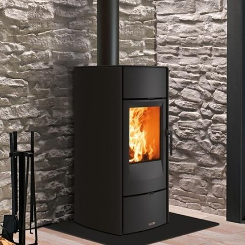 Salamandra a lenha - E520 - 5 STELLE - Piazzetta - 5 kW–10 kW / de instalação livre / contemporânea