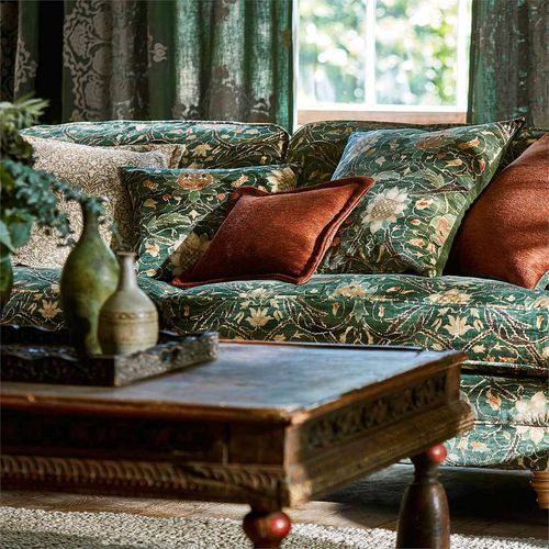 Tecido para estofados - MONTREAL VELVET - MORRIS & Co. - para cortinas / para persianas rolô / estampado