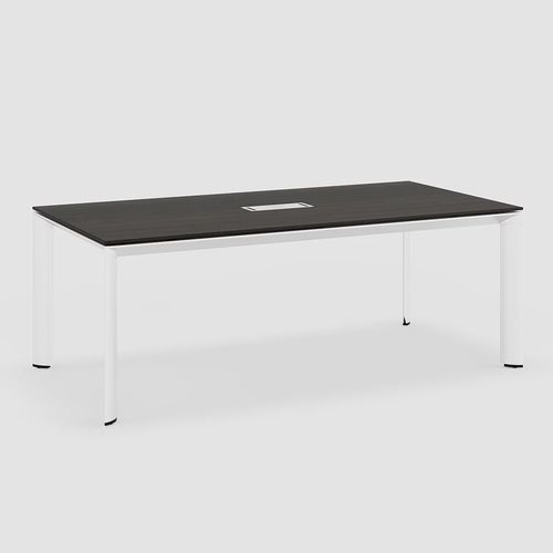Mesa de reunião contemporânea - AL MEETING - Bene GmbH - em madeira / com base em alumínio / retangular