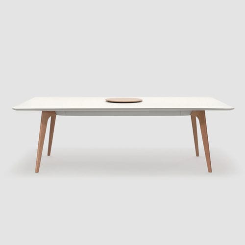 Mesa de trabalho contemporânea - TIMBA TABLE - Bene GmbH - em aço revestido a pó / em MDF / em madeira maciça