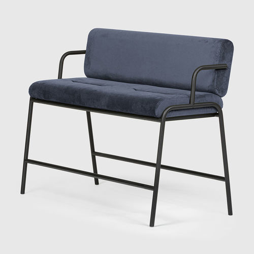 Banco contemporâneo - CASUAL MEDIUM - Bene GmbH - em tecido / metálico / com encosto