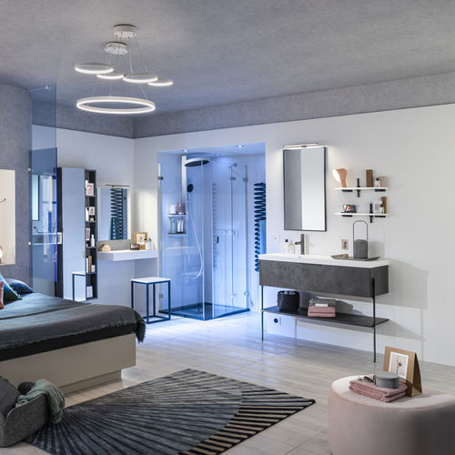 Banheiro contemporâneo - ARCHI - Delpha - em Fenix NTM / em concreto / sob medida