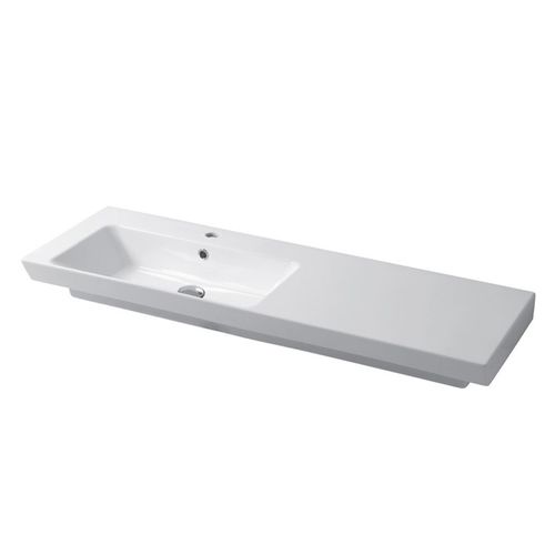 Cuba de apoio - ED120DX101 - Disegno Ceramica - em cerâmica / com tampo / retangular
