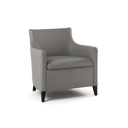 Poltrona contemporânea - MADEIRA LOUNGE 1 - DRIGANI SRL - em veludo / em couro sintético / em madeira