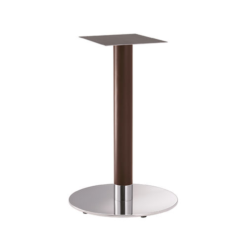 Base de mesa em aço inoxidável polido - FT 065 - DRIGANI SRL - em madeira / contemporânea