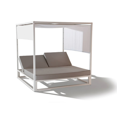 Cama de jardim com dossel - MALDIVE - DRIGANI SRL - de casal / contemporânea / reclinável