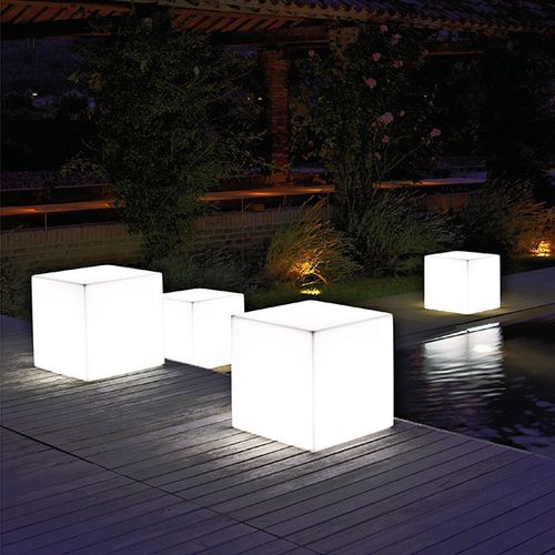 Puff contemporâneo - LT 2706 - DRIGANI SRL - em polietileno / quadrado / com iluminação