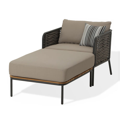 Chaise longue contemporânea - CORTINA  - DRIGANI SRL - em Textilene® / em alumínio / para ambiente externo