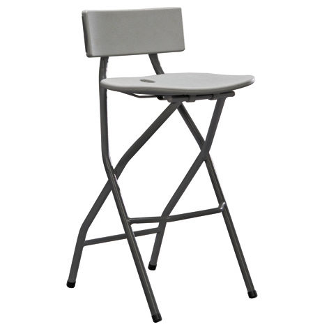 Cadeira alta contemporânea - MARKUS - DRIGANI SRL - para ambiente interno / em material plástico / com base metálica