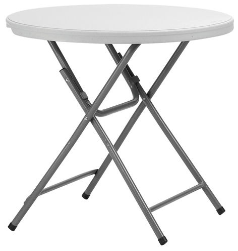 Mesa de lanchonete contemporânea - PRAXI 80 - DRIGANI SRL - em material plástico / com base metálica / redonda