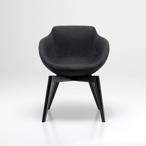 Cadeira contemporânea - PL 5005 - DRIGANI SRL - para ambiente interno / em veludo / em couro