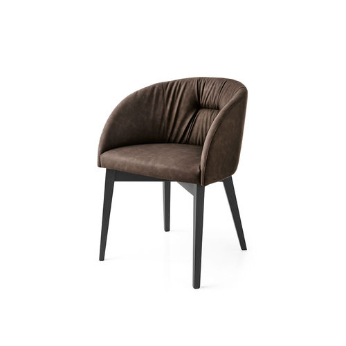 Cadeira contemporânea - PL 1902 - DRIGANI SRL - para ambiente interno / em poliéster / com base em faia