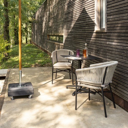 Cadeira contemporânea - GAIA-BELIZE - DRIGANI SRL - para ambiente externo / em Textilene® / em corda