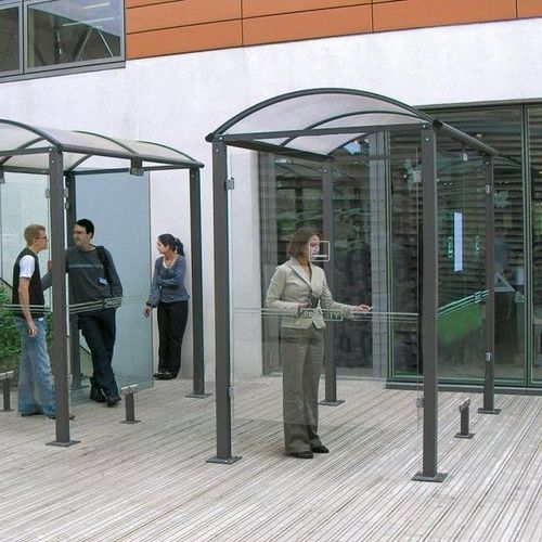Cabine de fumadores para ambiente externo - VOUTE CLASSIC - PROCITY - semiaberta / em alumínio