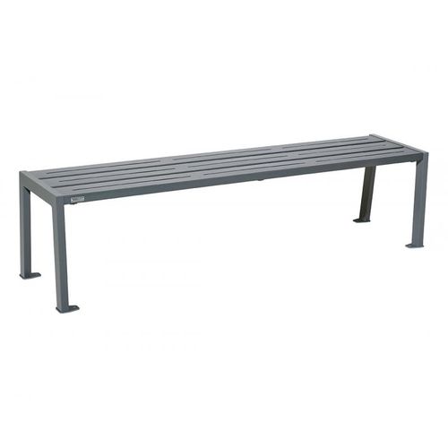 Banco para espaço público contemporâneo - SILAOS® - PROCITY - em aço galvanizado / em chapa de aço / em aço pintado