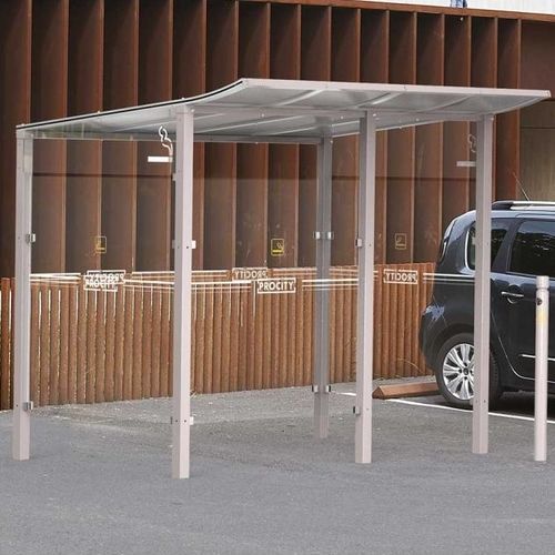 Cabine de fumadores para ambiente externo - MODULO - PROCITY - semiaberta / em alumínio