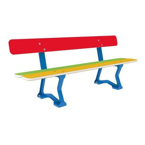 Banco para espaço público em aço pintado - Mora junior - PROCITY - em PEAD / com encosto / infantil