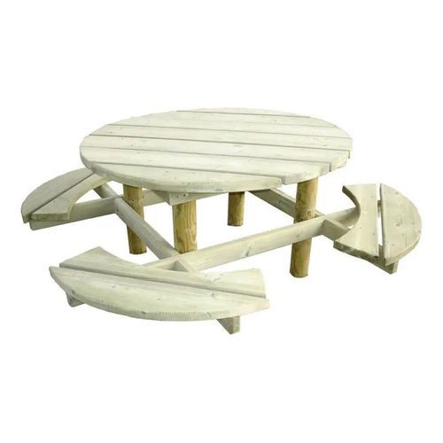 Mesa de piquenique contemporânea - Dublin - PROCITY - em pinho / em madeira / com base em madeira