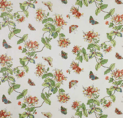 Tecido para estofados - HONEYSUCKLE - Colefax & Fowler - com padrão floral / em algodão