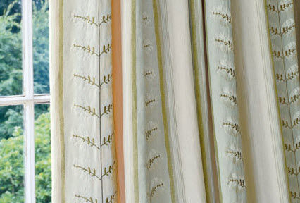 Tecido para cortinas - WOODCOTE STRIPE - Colefax & Fowler - estampado / em linho