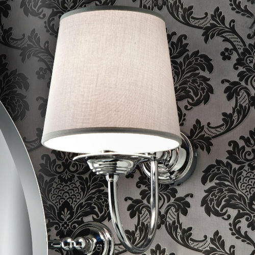 Arandela clássica - FA132CR - Sbordoni - para ambiente interno / metálica / em vidro