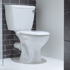 Vaso sanitário monobloco - ATLAS COMMERCIAL: ASWHPAN - Lecico - em cerâmica / com alavanca