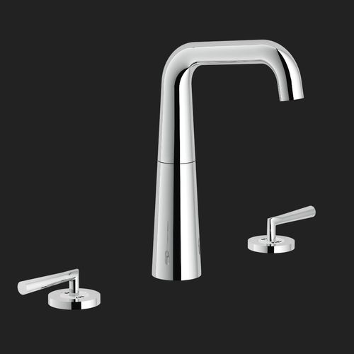 Misturador bicomando para lavatório - LIKID: LK00211/2CR - Nobili Rubinetterie - de bancada / em aço inoxidável / para banheiro