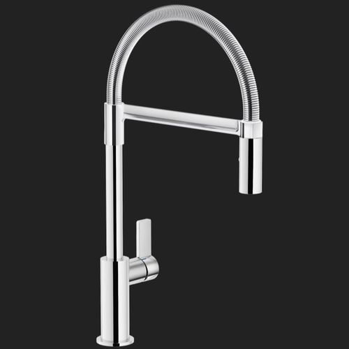 Misturador monocomando de bancada - FLAG: FL96300CR - Nobili Rubinetterie - em latão cromado / em aço inoxidável / para cozinha