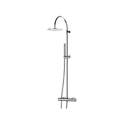 Coluna de banho termostática - EQ37330L - Remer Rubinetterie - em aço inoxidável / acabamento cromado / de parede