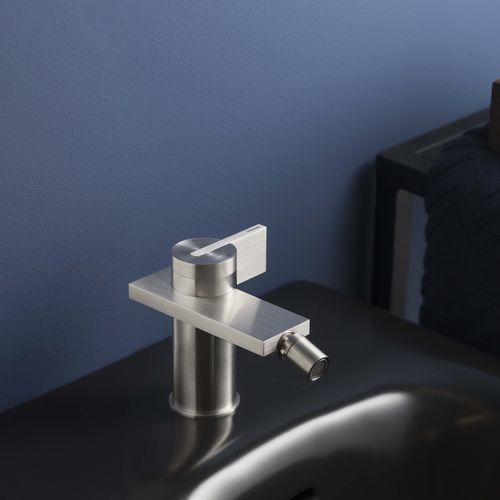 Misturador monocomando para bidê - PR50BA201INOX - Ritmonio Rubinetterie Srl - de bancada / em aço inoxidável / para banheiro