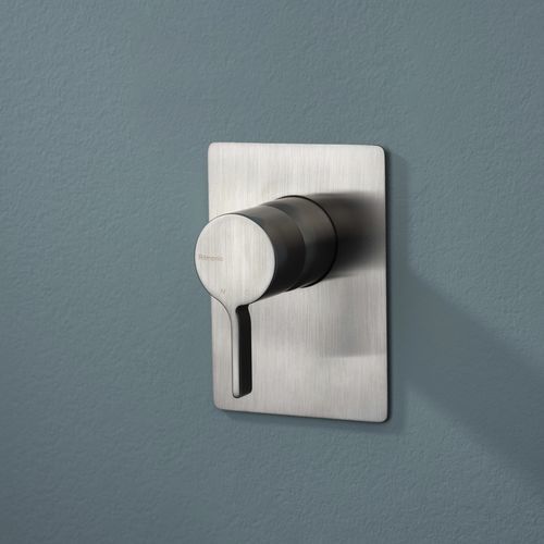 Misturador monocomando para box de banheiro - PR34FB101IX - Ritmonio Rubinetterie Srl - de parede / de embutir / em latão cromado