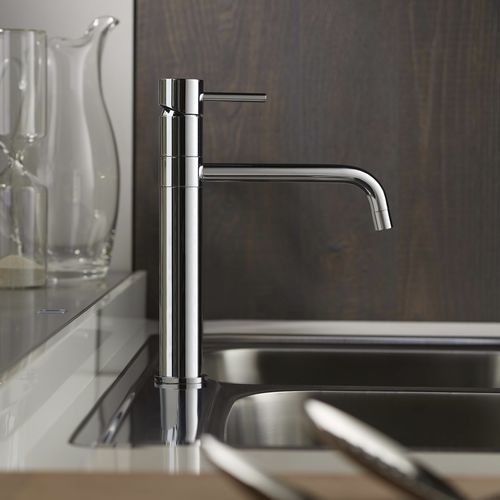 Misturador monocomando para lavatório - E0CU220CRL - Ritmonio Rubinetterie Srl - de bancada / em latão cromado / para cozinha