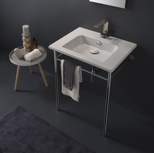 Cuba suspensa - 5210 - Scarabeo Ceramiche - em cerâmica / com toalheiro / retangular
