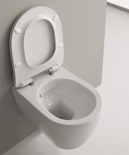 Vaso sanitário suspenso - Moon Clean Flush - Scarabeo Ceramiche - em cerâmica / não especificado / oval